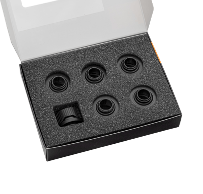 EK-Quantum Torque 6-Pack HDC 16 - Black