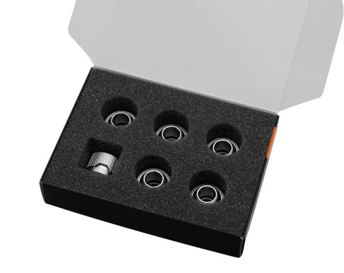 EK-Quantum Torque 6-Pack HDC 12 - Satin Titanium