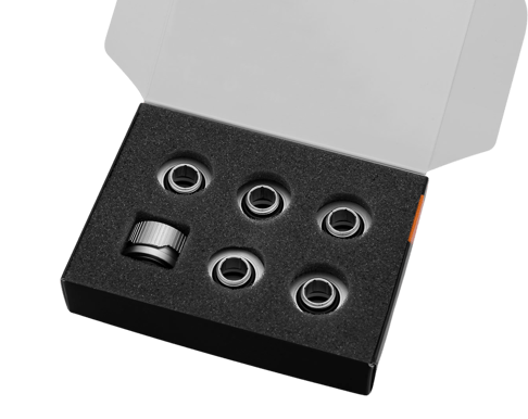 EK-Quantum Torque 6-Pack HDC 16 - Satin Titanium