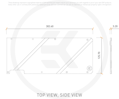 EK-Quantum Vector FTW3 RTX 3080/3090 Backplate - Black