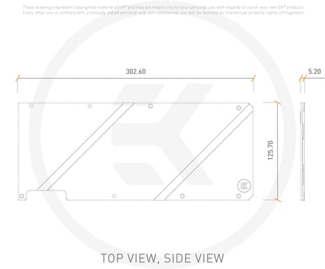 EK-Quantum Vector FTW3 RTX 3080/3090 Backplate - Nickel