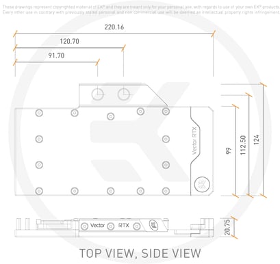 EK-Quantum Vector RE RTX 3080/3090 - Copper + Acetal