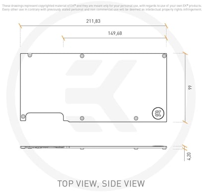 EK-Classic GPU Backplate RTX 3080/3090 - Black