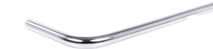 Alphacool HardTube 13mm 90° Mässing 10/50cm Krom