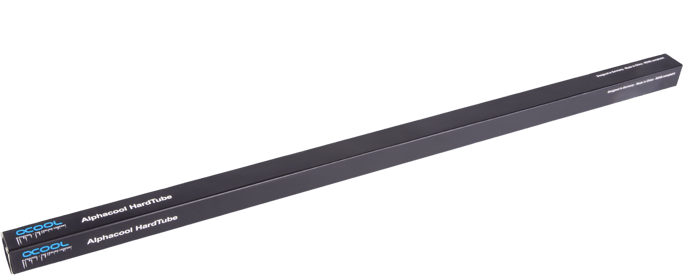 Alphacool HardTube 13mm Rak Mässing 40 Svart