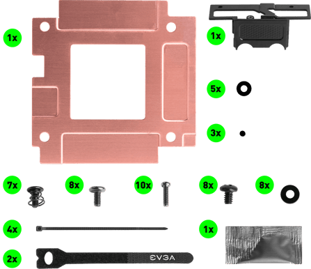 EVGA Hybrid Kit för EVGA FTW3 RTX 3090/3080 A-RGB