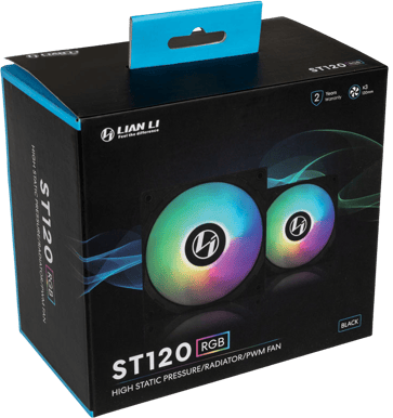 Lian Li ST120 RGB PWM Svart 3-Pack