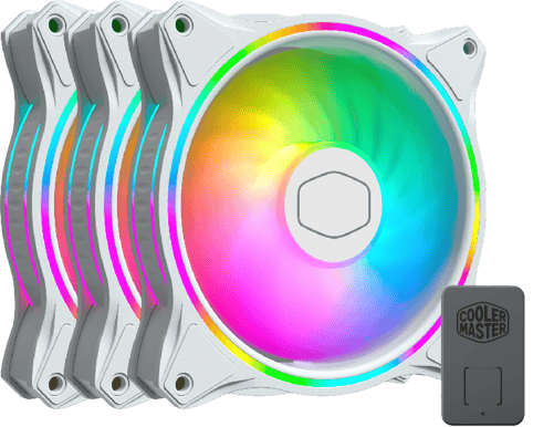 Cooler Master MasterFan MF120 Halo Vit 3-pack