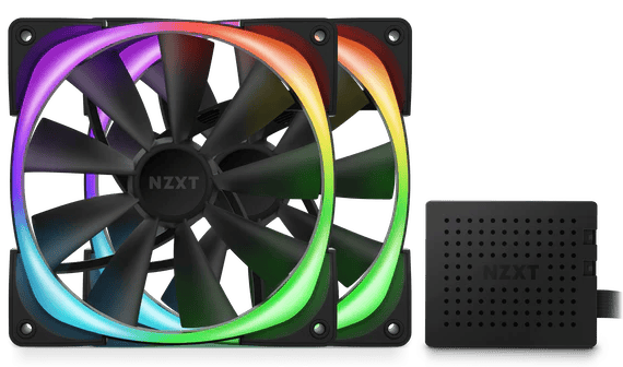 NZXT Aer RGB 2 140mm 2-pack Svart