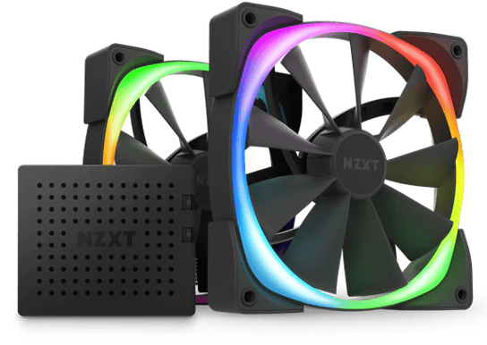 NZXT Aer RGB 2 140mm 2-pack Svart