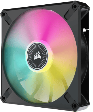 Corsair iCUE ML140 RGB ELITE 2-pack inkl. Lighting Node CORE Svart