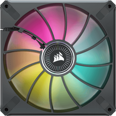Corsair iCUE ML140 RGB ELITE 2-pack inkl. Lighting Node CORE Svart