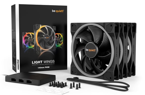 be quiet! Light Wings 140mm PWM 3-pack