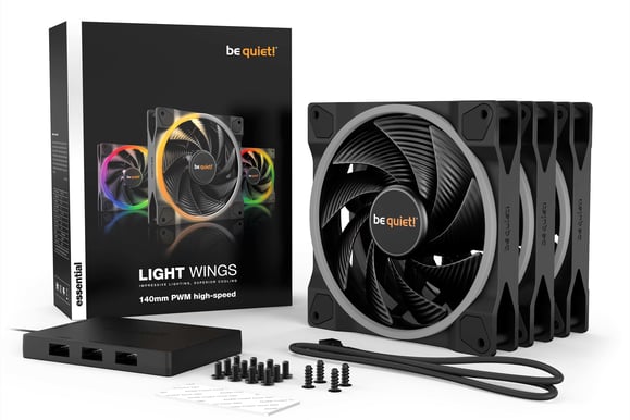 be quiet! Light Wings 140mm High-Speed PWM 3-pack