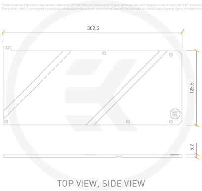 EK-Quantum Vector FTW3 RTX 3070 Ti Backplate - Nickel