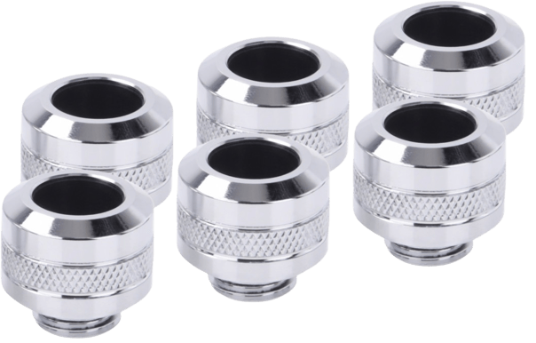 Alphacool Eiszapfen PRO 13mm HardTube fitting G1/4 - chrome sixpack