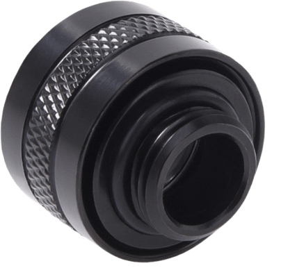 Alphacool Eiszapfen PRO 13mm HardTube fitting G1/4 - deep black sixpack