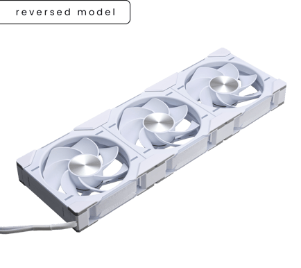 Phanteks D30 Reversed Airflow 120mm Vit 3-Pack
