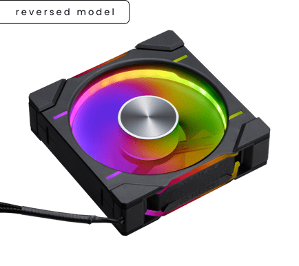 Phanteks D30 Reversed Airflow 120mm Svart 1-Pack