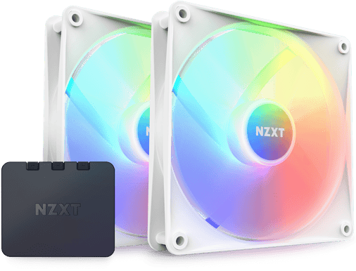 NZXT F140 RGB Core 140mm Vit 2-pack