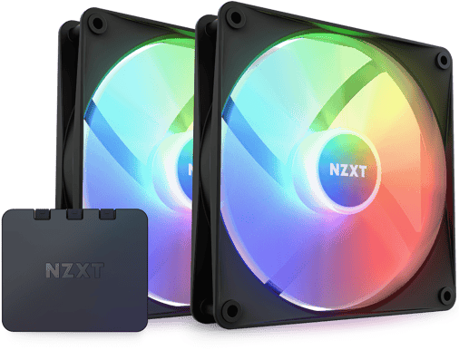 NZXT F140 RGB Core 140mm Svart 2-pack