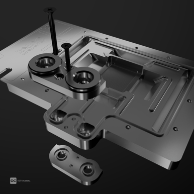 Alphacool Core Geforce RTX 4090 GameRock + Phantom with Backplate