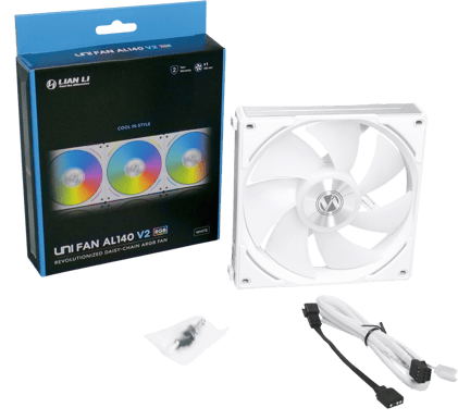 Lian Li UNI FAN AL140 RGB PWM Vit V2