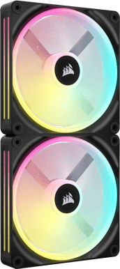 Corsair iCUE LINK QX140 RGB Startkitt Svart 2-pack