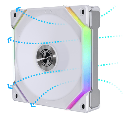 Lian Li UNI FAN SL120 RGB V2 PWM Reversed Vit