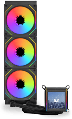Lian Li Galahad II LCD INF 360 Svart