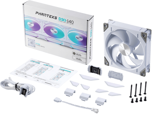 Phanteks D30 Reversed Airflow140mm Vit 1-Pack