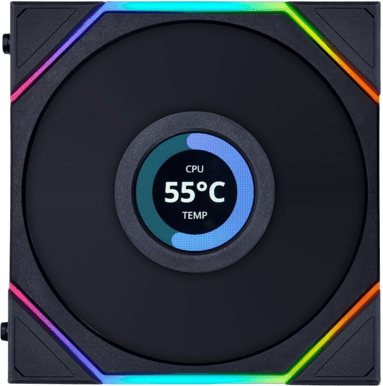 Lian Li UNI FAN TL LCD 1-pack 120mm Svart
