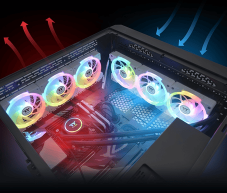 Thermaltake Swafan EX14 A-RGB Sync 3-pack Svart