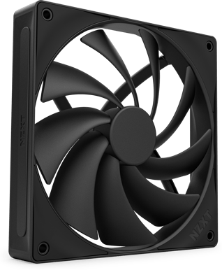 NZXT F140Q V2 120mm Svart