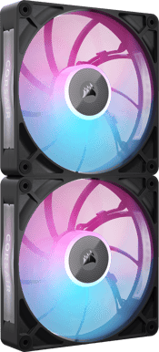 Corsair iCUE LINK RX140 Max RGB Svart 2-pack