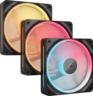 Corsair iCUE LINK LX120-R RGB Svart Reversed 3-pack