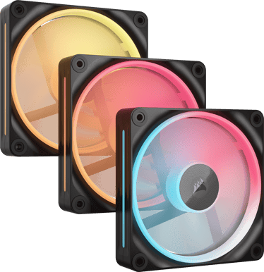 Corsair iCUE LINK LX120-R RGB Svart Reversed 3-pack