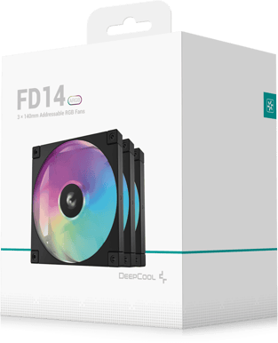 Deepcool FD14 A-RGB Svart 3-pack