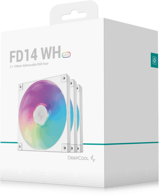 Deepcool FD14 A-RGB Vit 3-pack