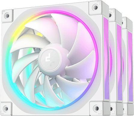 Deepcool FL12 3in1 Vit 120mm 3-pack