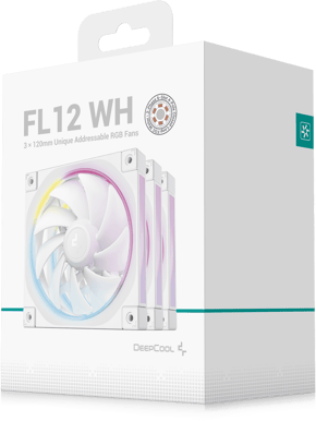 Deepcool FL12 3in1 Vit 120mm 3-pack