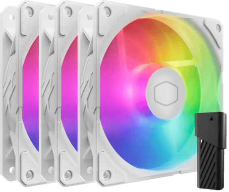 Cooler Master Sickleflow Edge 120 A-RGB 3-pack med kontroll Vit