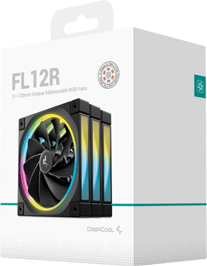 Deepcool FL12R 3in1 Svart 120mm 3-pack Reverse