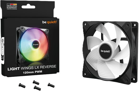 be quiet! Light Wings LX Reverse 120mm PWM 1-pack Svart