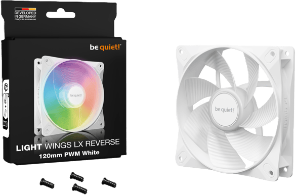 be quiet! Light Wings LX Reverse 120mm PWM 1-pack Vit