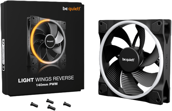 be quiet! Light Wings Reverse 140mm PWM Svart