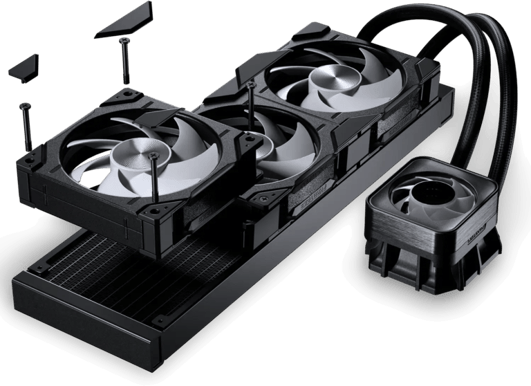 Phanteks Glacier One 360 D30 X2 Svart