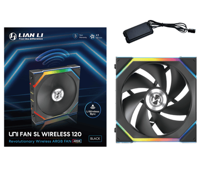 Lian Li UNI FAN SL120 Wireless Svart 120mm