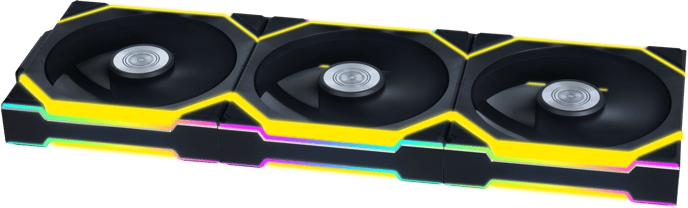 Lian Li UNI FAN SL120 Wireless Svart 3-pack
