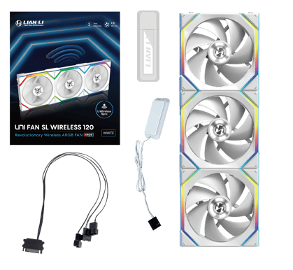 Lian Li UNI FAN SL120 Wireless Vit 3-pack